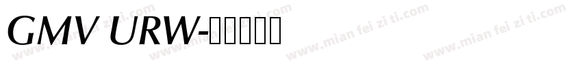 GMV URW字体转换